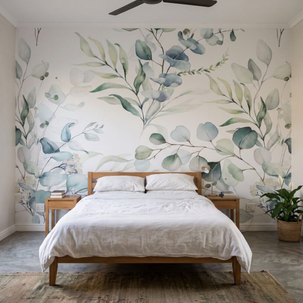 Mural Eucalyptus Watercolour