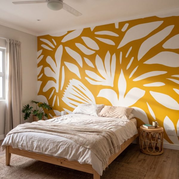 Mural Fynbos in Mustard