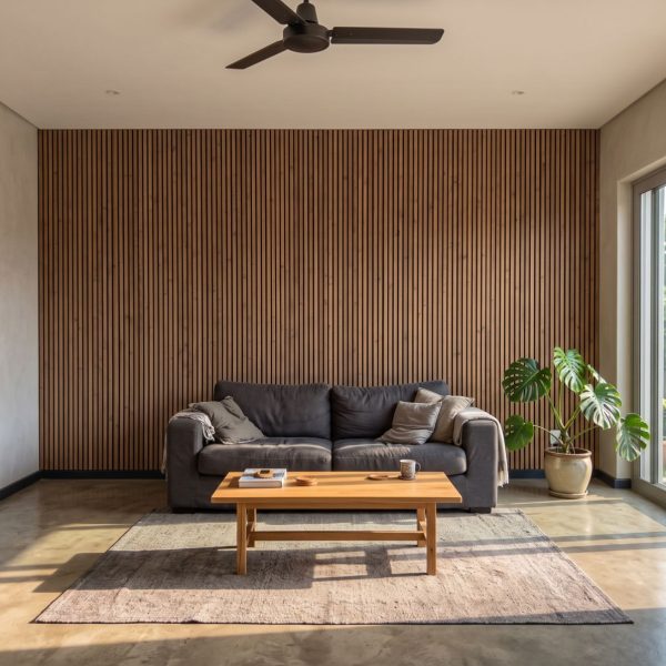 Mural Timbercarve shown in a living room