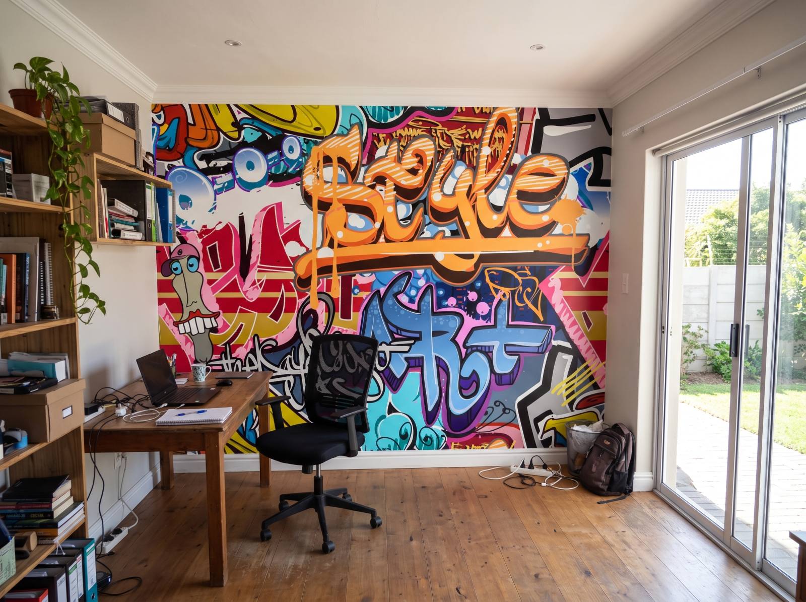 Mural Graffiti Art 3 Wallpaper and Wall Murals South Africa Mural Graffiti Art shown in a home office