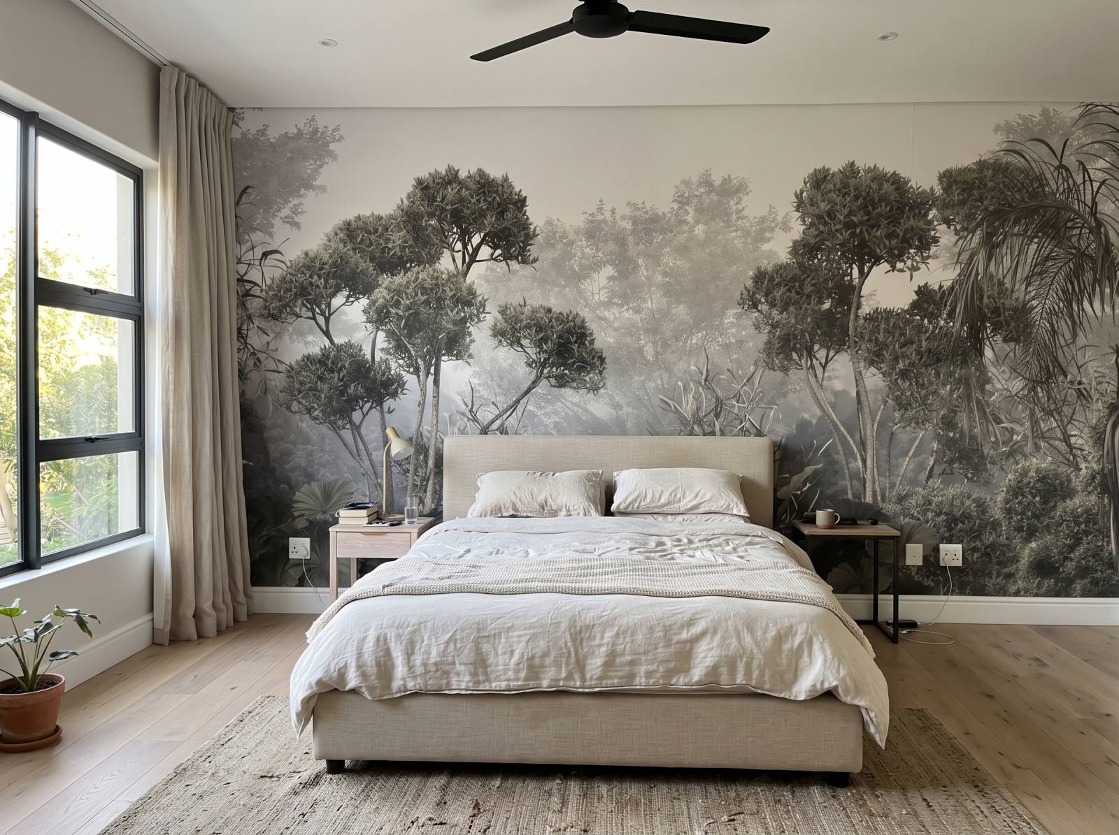 Mural Columbus Forest 1 Wallpaper and Wall Murals South Africa Mural Columbus Forest shown in a bedroom