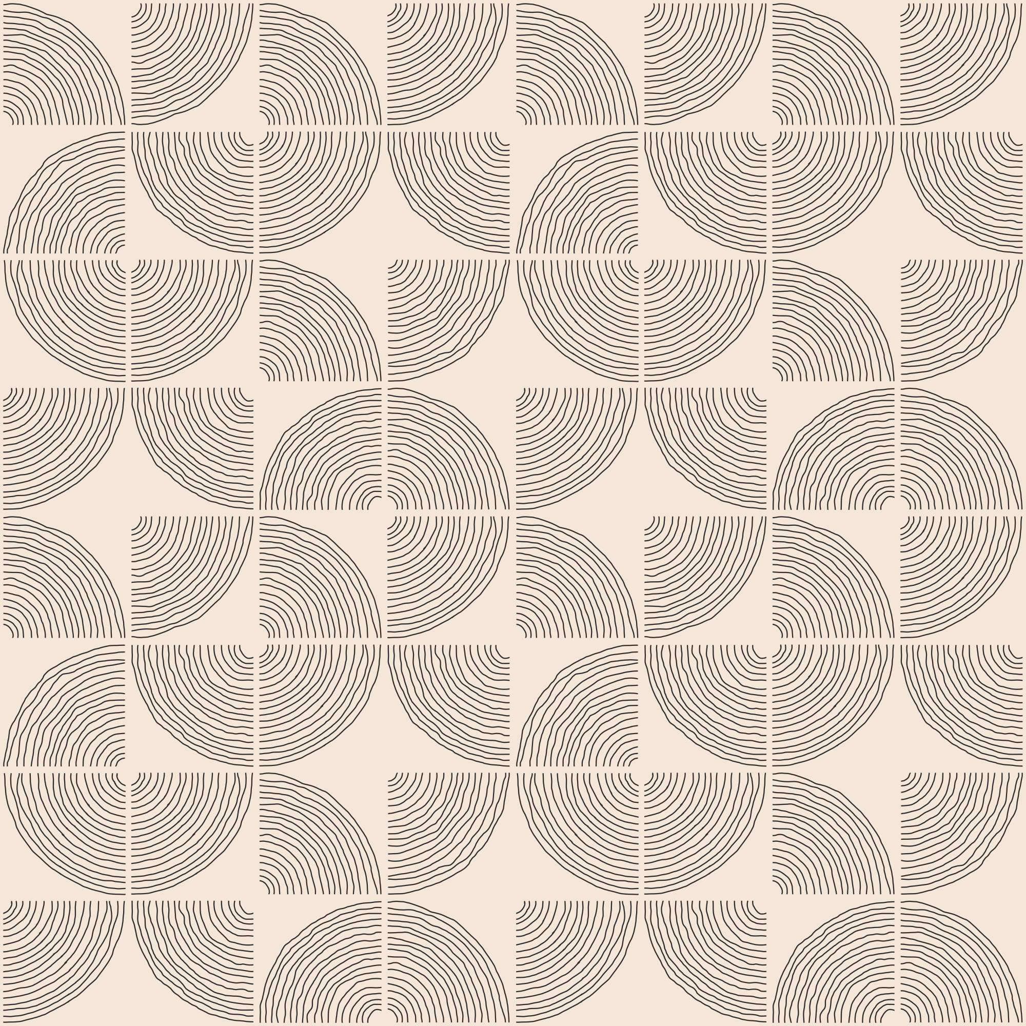 Arlea Beige Tile Wallpaper 2 Wallpaper and Wall Murals South Africa Arlea Beige Tile Wallpaper, concentric arc tile pattern in beige and charcoal-brown wallpaper - WallpaperOnline