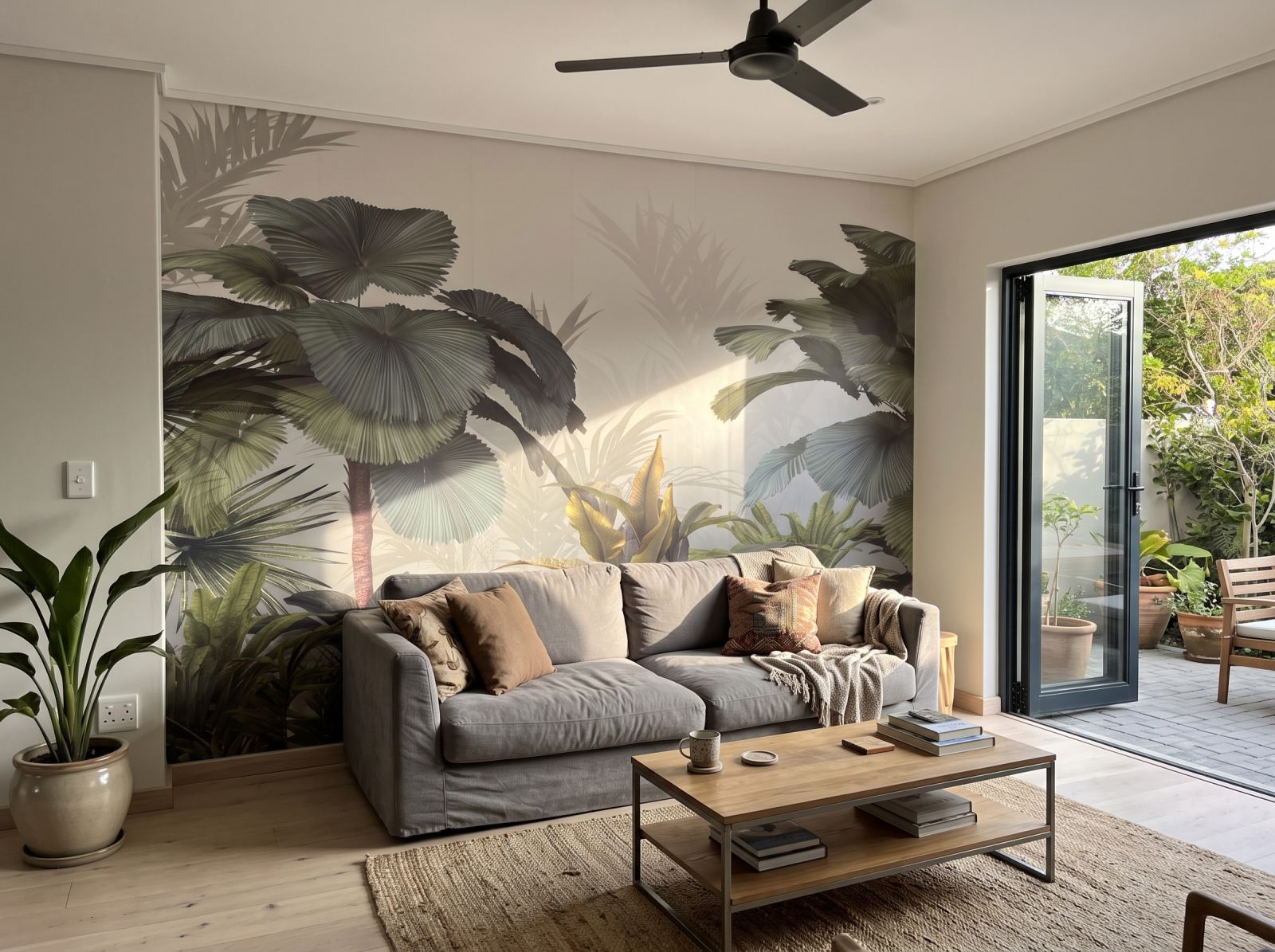 Mural Da Gama Forest 1 Wallpaper and Wall Murals South Africa Mural Da Gama Forest shown in a living room