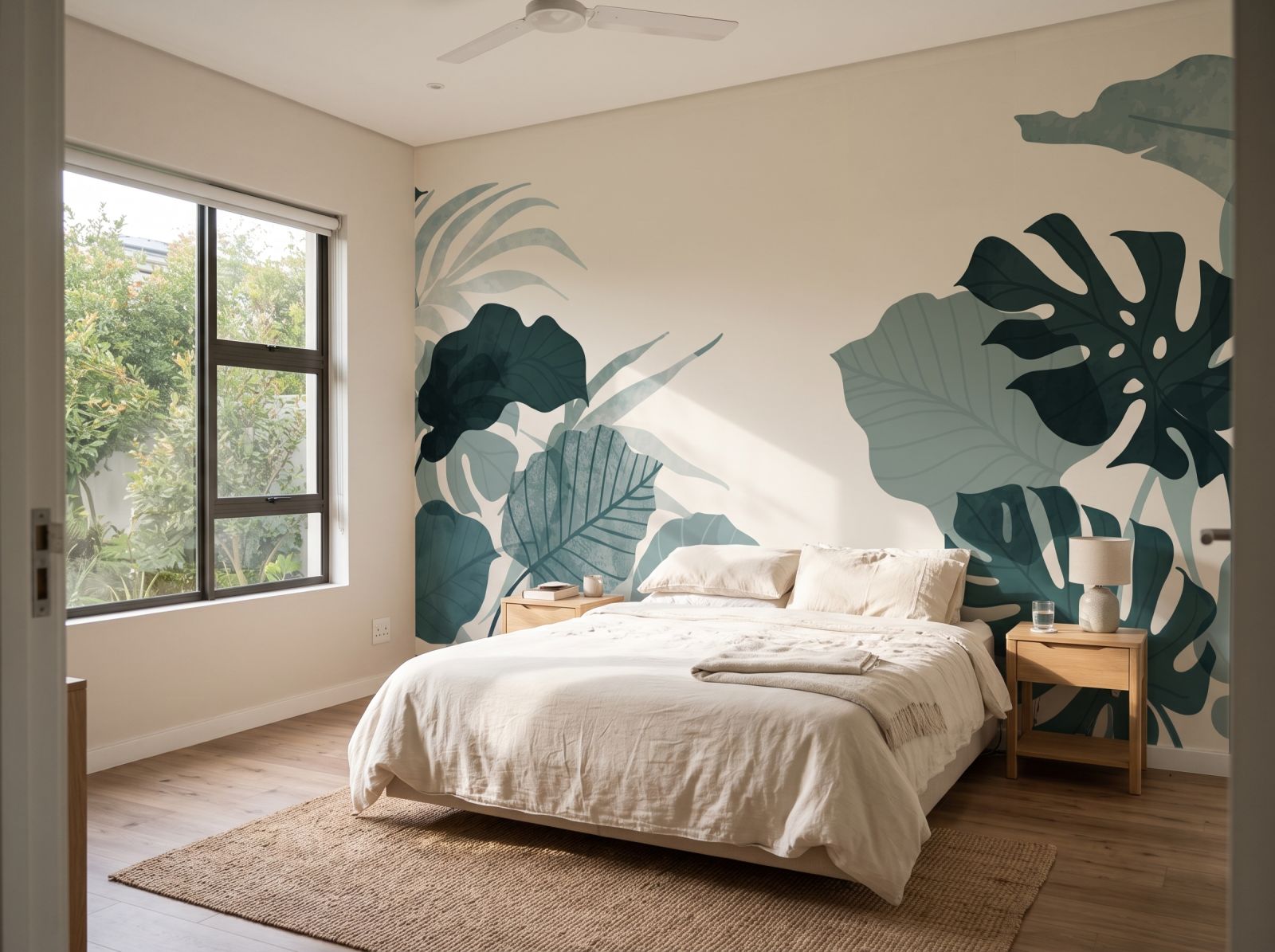 Mural Summer in the Garden 3 Wallpaper and Wall Murals South Africa Mural Summer in the Garden shown in a bedroom