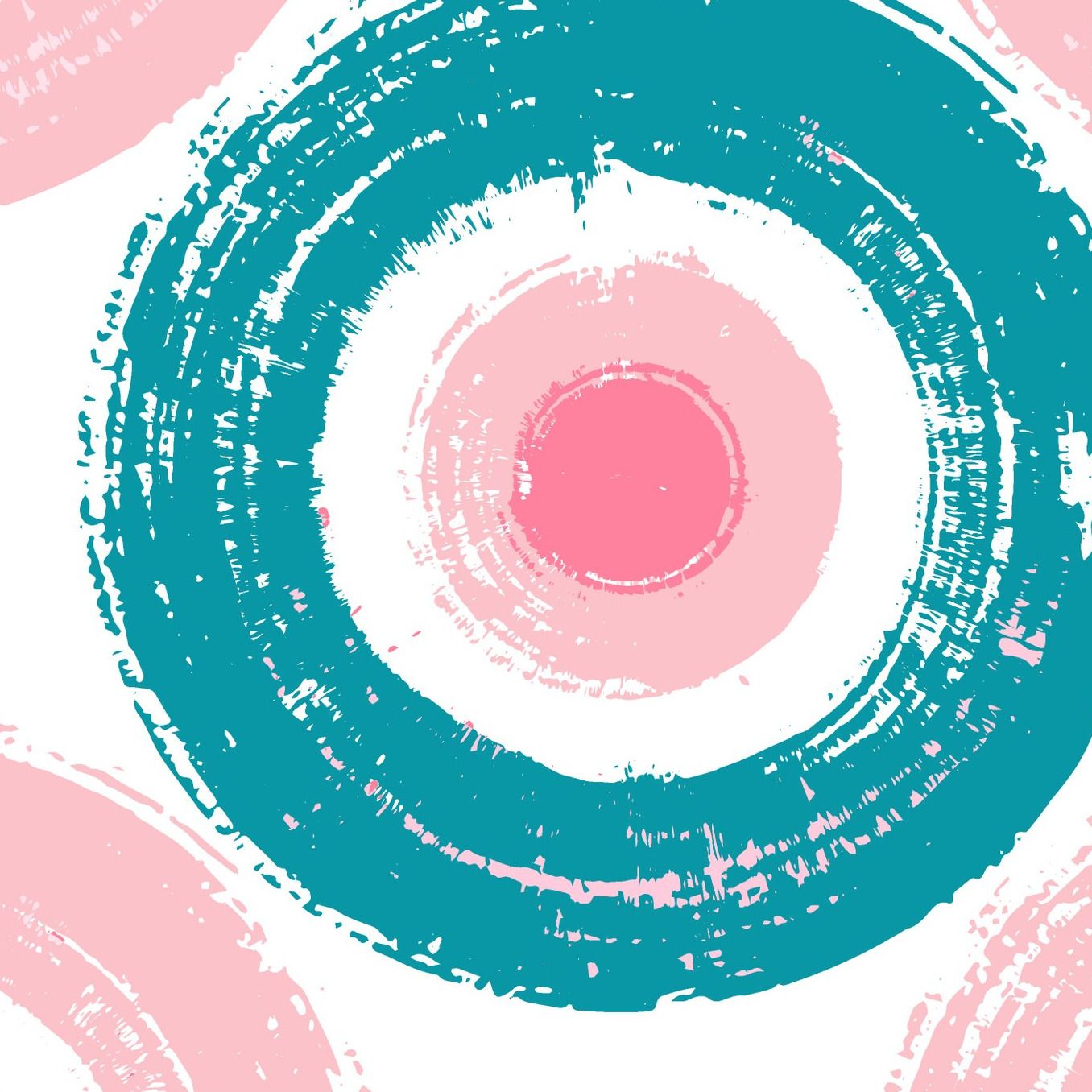 Watermelon Gouache Circles Wallpaper 4 Wallpaper and Wall Murals South Africa Watermelon Gouache Circles Wallpaper close-up showing texture and colour