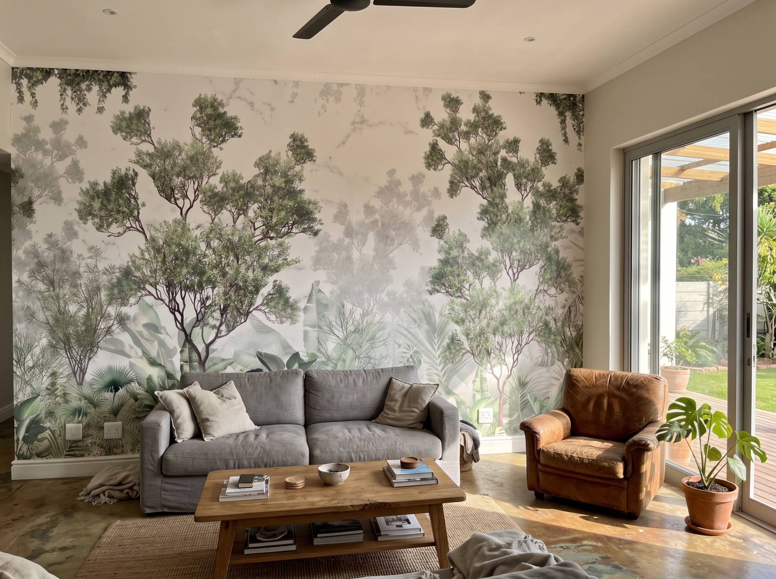 Mural Cabot Forest 1 Wallpaper and Wall Murals South Africa Mural Cabot Forest shown in a living room