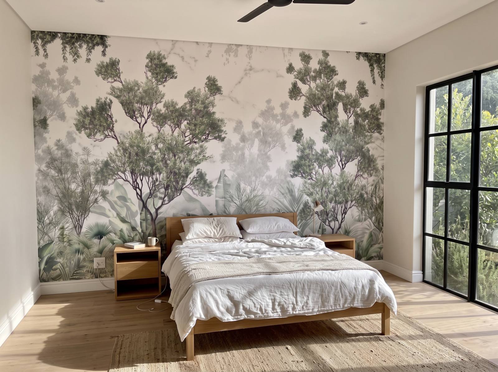 Mural Cabot Forest 3 Wallpaper and Wall Murals South Africa Mural Cabot Forest shown in a bedroom