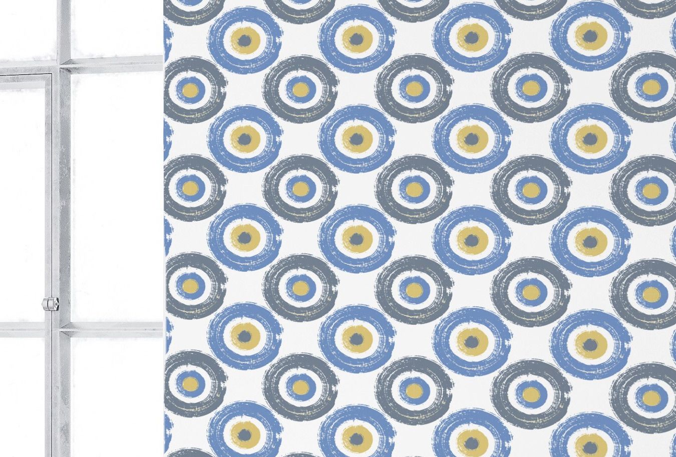 Blue Sky Gouache Circles Wallpaper 4 Wallpaper and Wall Murals South Africa Blue Sky Gouache Circles Wallpaper close-up showing texture and colour