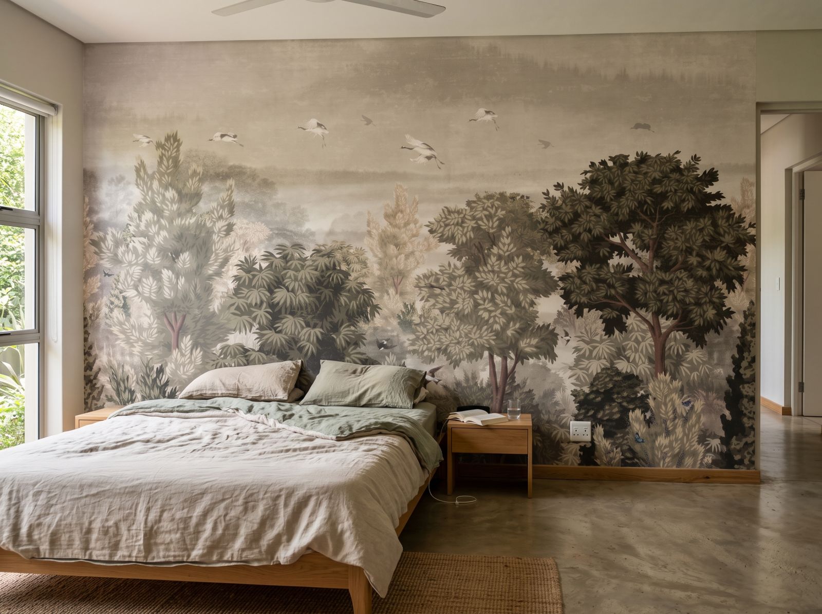 Mural Canopy Paradise 1 Wallpaper and Wall Murals South Africa Mural Canopy Paradise shown in a bedroom