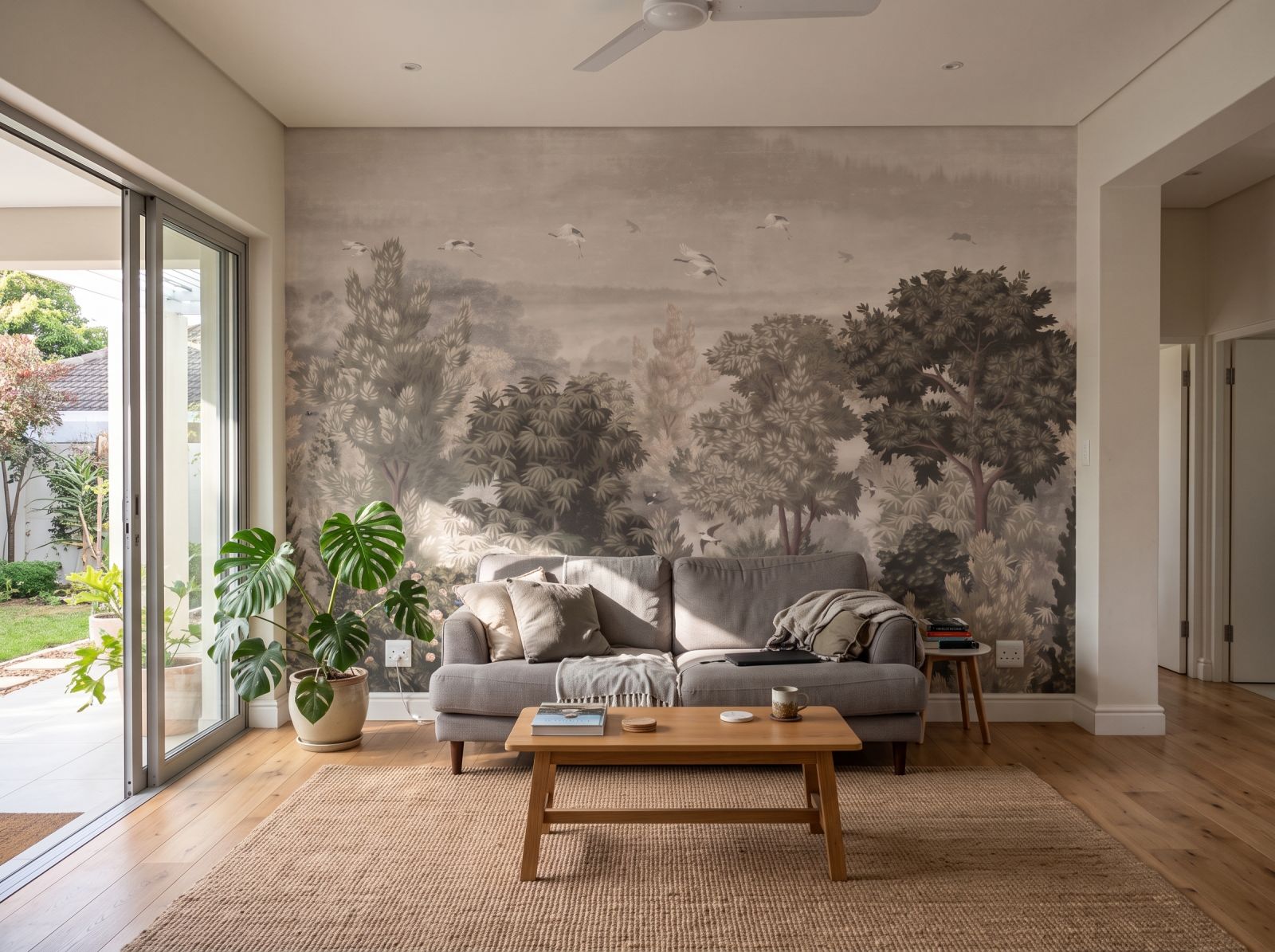 Mural Canopy Paradise 3 Wallpaper and Wall Murals South Africa Mural Canopy Paradise shown in a living room