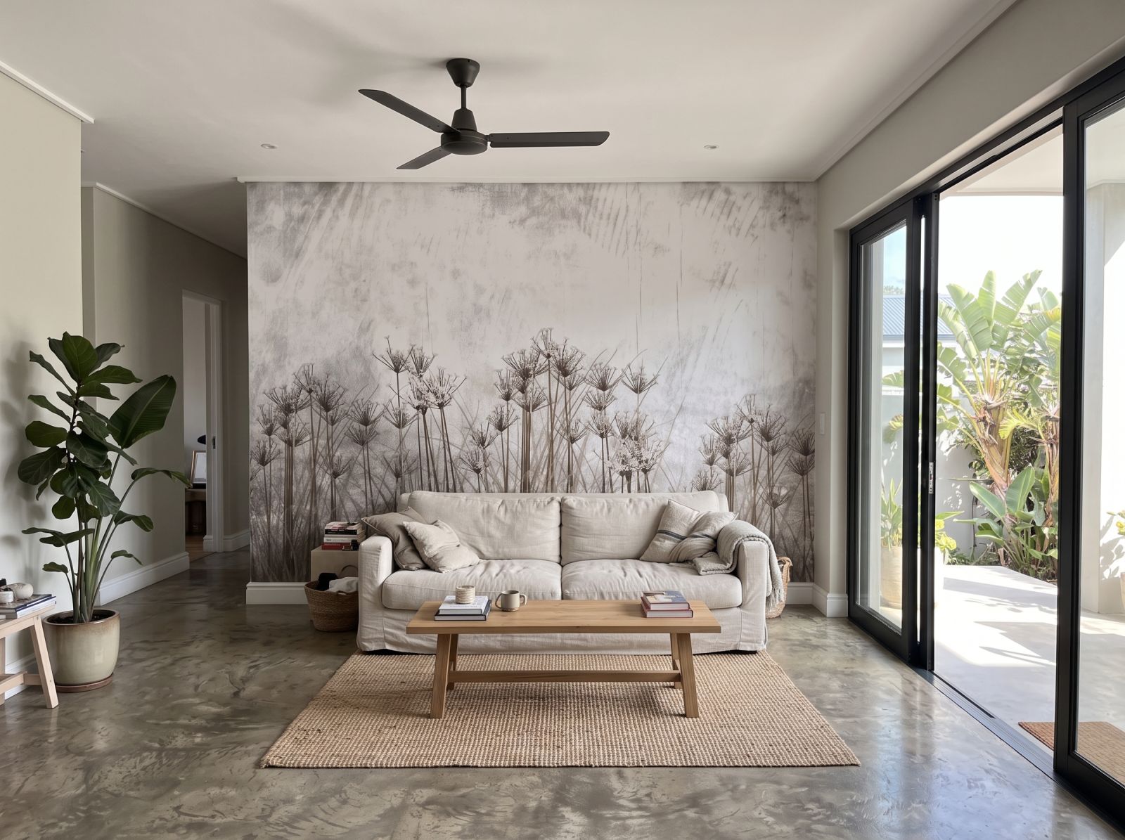 Mural De Champlain Forest 3 Wallpaper and Wall Murals South Africa Mural De Champlain Forest shown in a living room