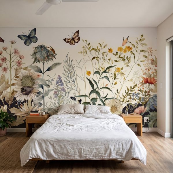 Mural Whimsical Meadow Paradise
