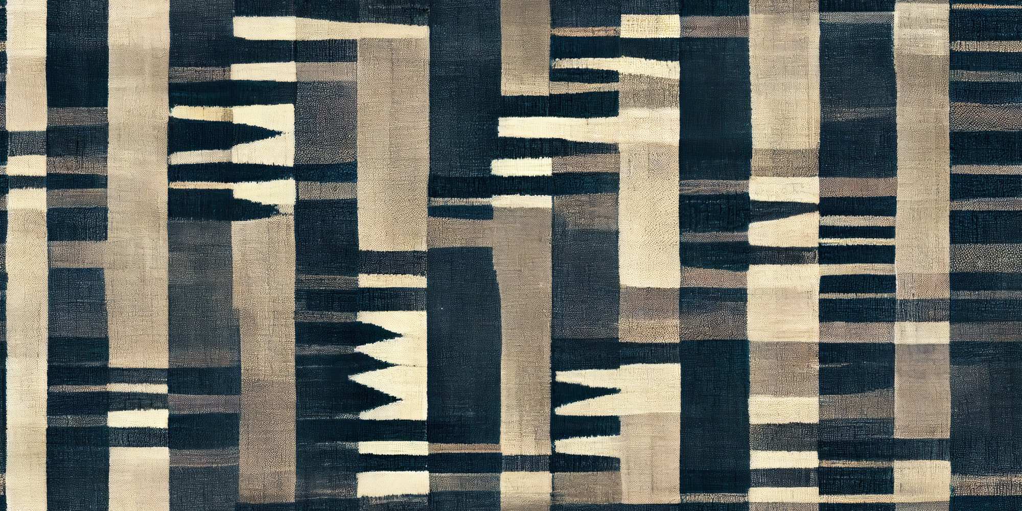 Mural Earthy Indigo 2 Wallpaper and Wall Murals South Africa Mural Earthy Indigo, abstract bands in navy, cream and taupe mural - WallpaperOnline
