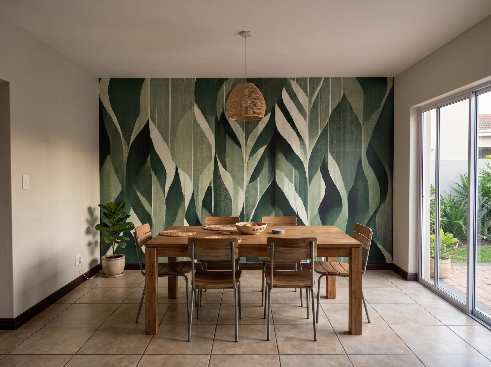 Mural Verdant Jungle 3 Wallpaper and Wall Murals South Africa Mural Verdant Jungle shown in a dining room