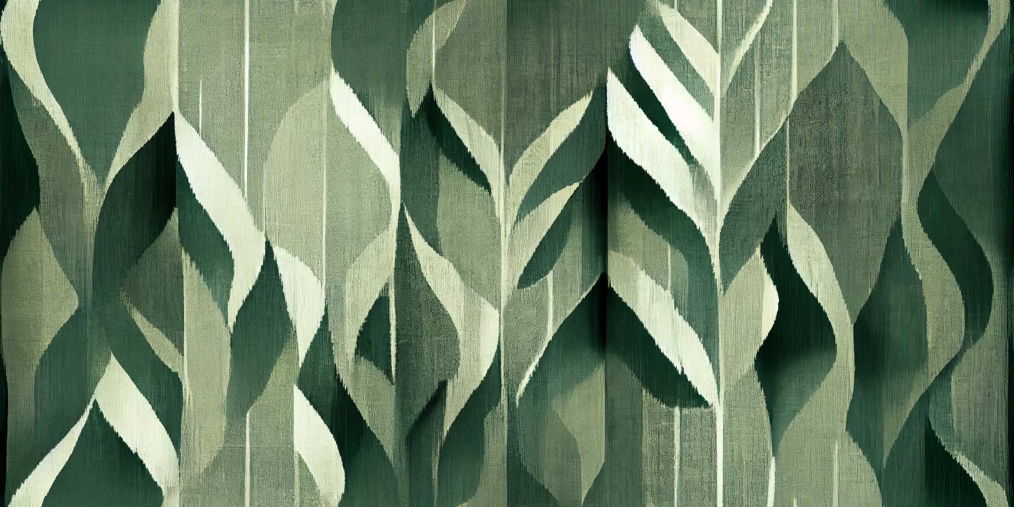 Mural Verdant Jungle 2 Wallpaper and Wall Murals South Africa Verdant Jungle, jungle leaves in dark green, sage green and cream mural - WallpaperOnline