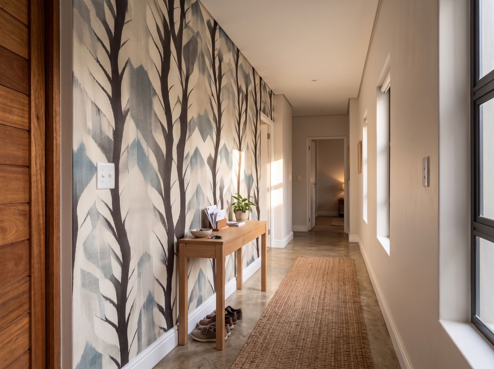 Mural Silent Timberland 3 Wallpaper and Wall Murals South Africa Mural Silent Timberland shown in a hallway
