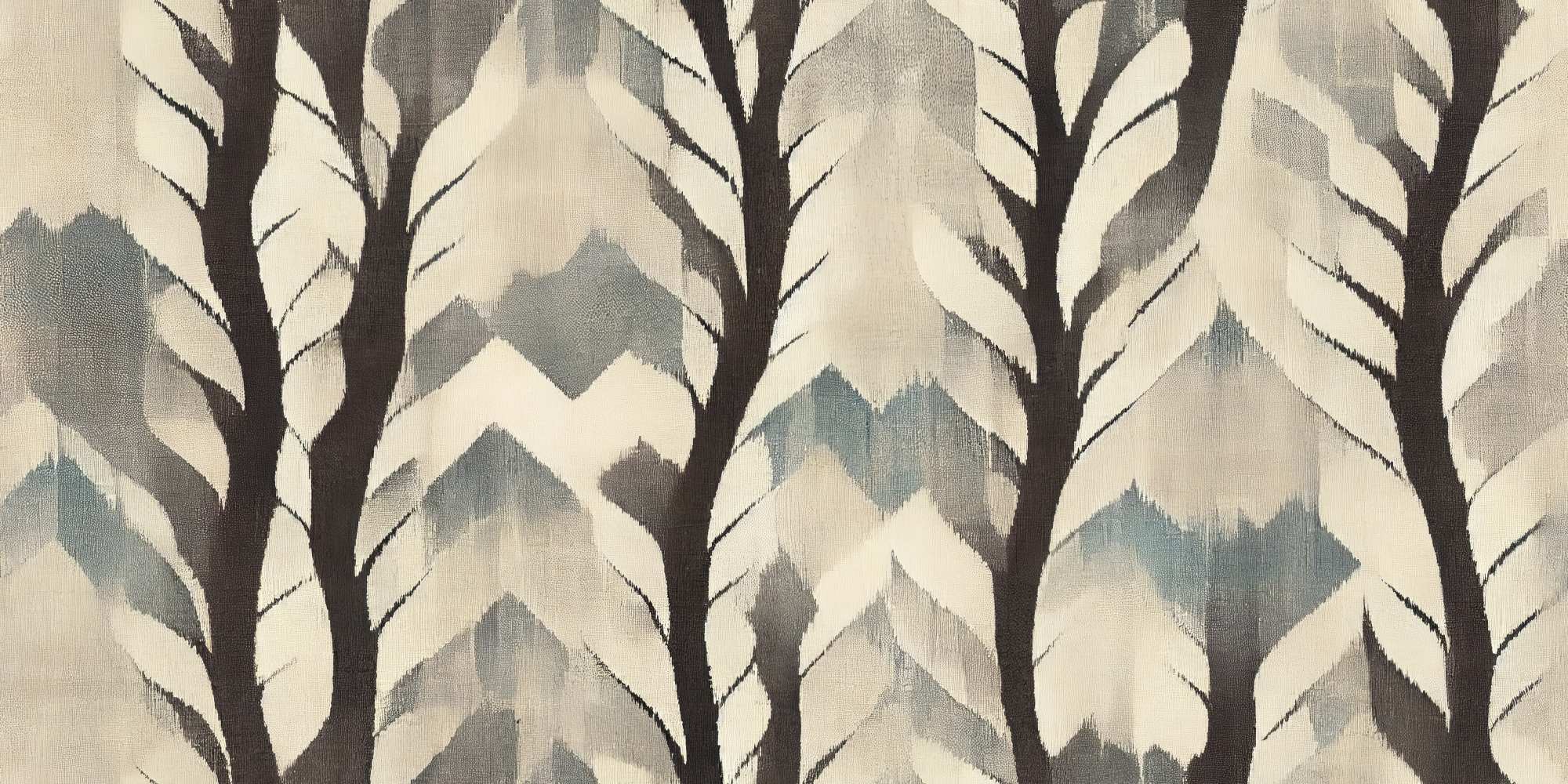 Mural Silent Timberland 2 Wallpaper and Wall Murals South Africa Mural Silent Timberland, stylised trees in cream, grey and brown mural - WallpaperOnline