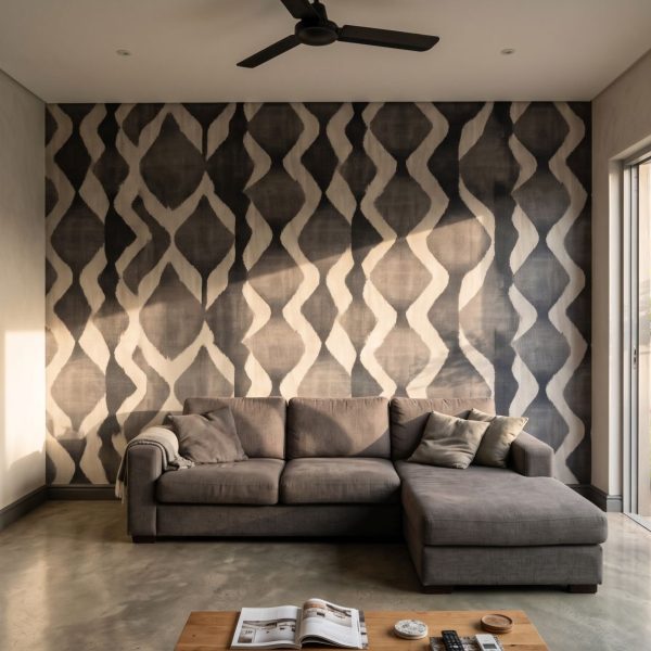 Mural Ashen Hourglass Illusion