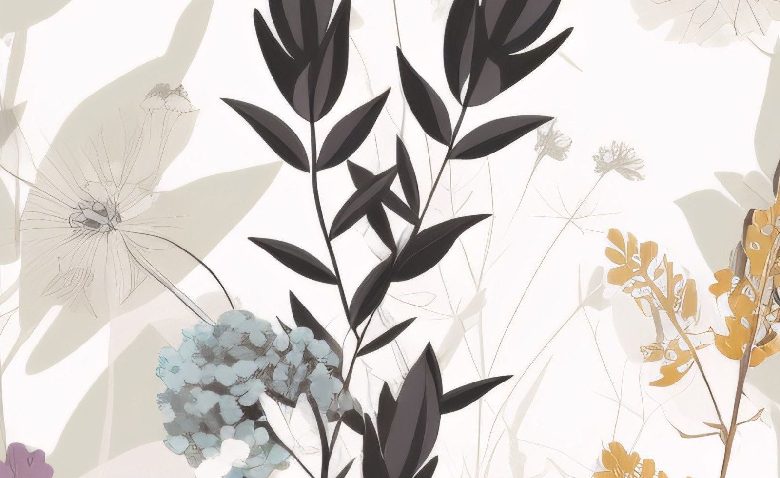 Mural Floral Whispers 4 Wallpaper and Wall Murals South Africa Mural Floral Whispers close-up showing texture and colour