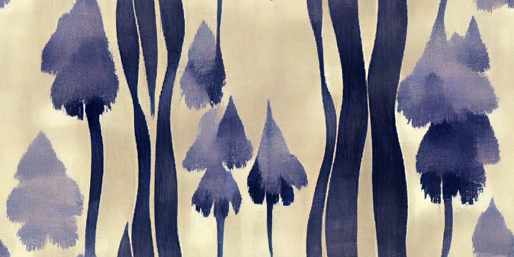 Mural Tranquil Hues 2 Wallpaper and Wall Murals South Africa Tranquil Hues, forest in navy and purple mural - WallpaperOnline