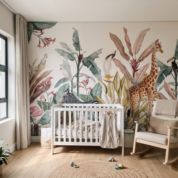 Mural Tropical Animal Paradise