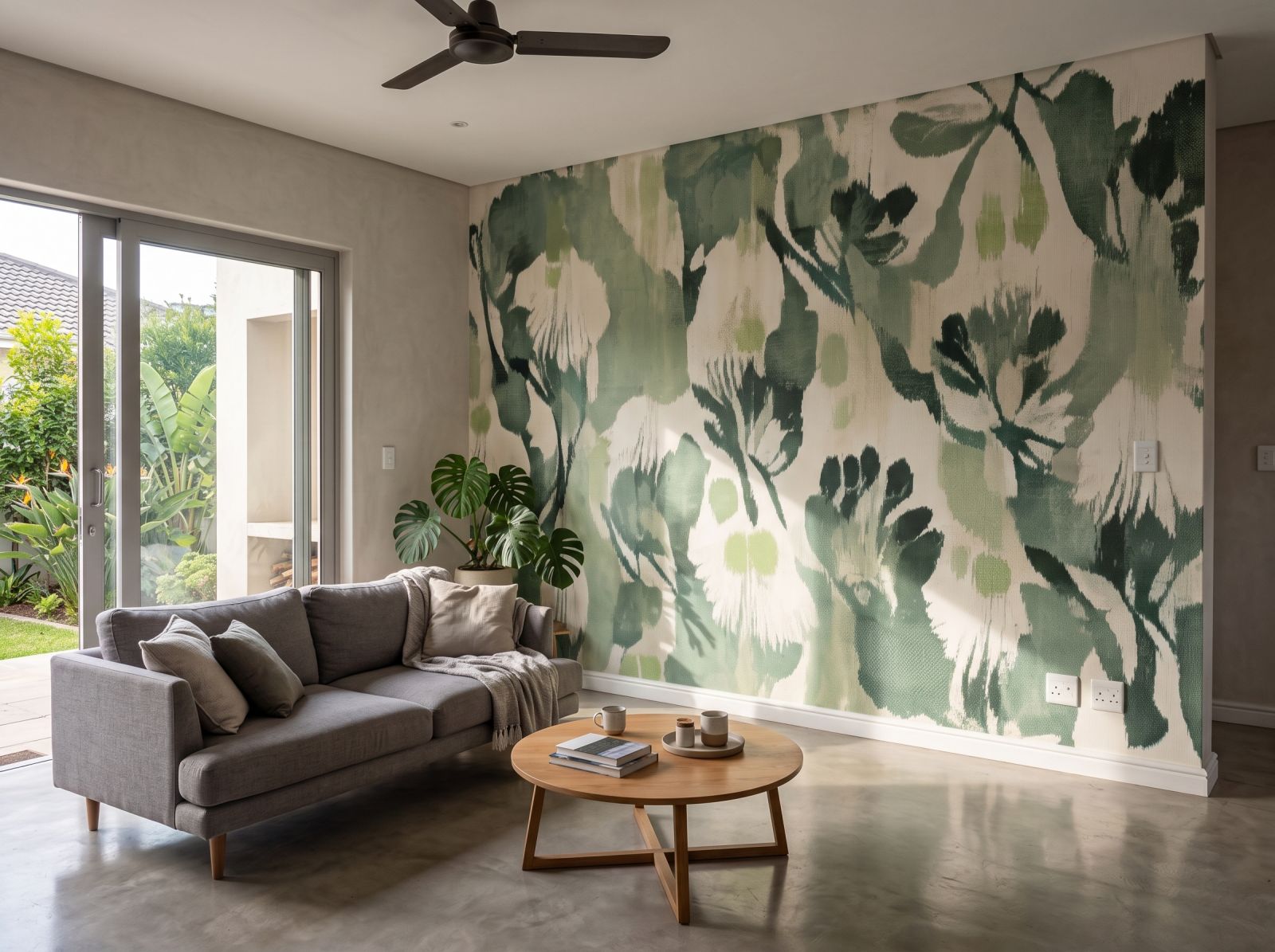 Mural Ethereal Earth Abstraction 1 Wallpaper and Wall Murals South Africa Mural Ethereal Earth Abstraction shown in a living room