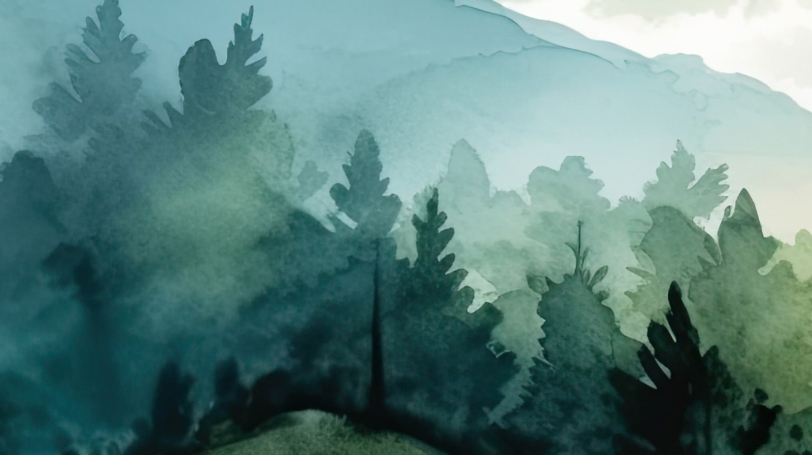 Mural Emerald Misty Peaks 4 Wallpaper and Wall Murals South Africa Mural Emerald Misty Peaks close-up showing texture and colour