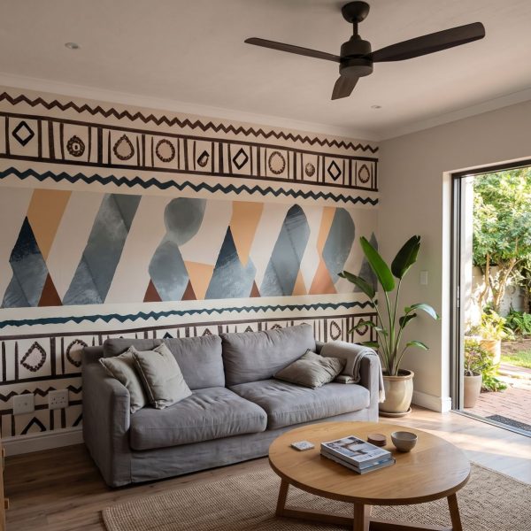 Mural Warm Mountain Mosaic