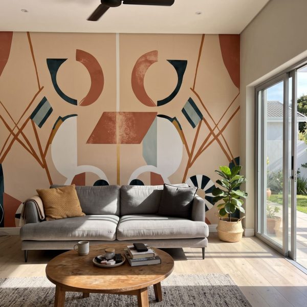 Mural Golden Hour Geometry