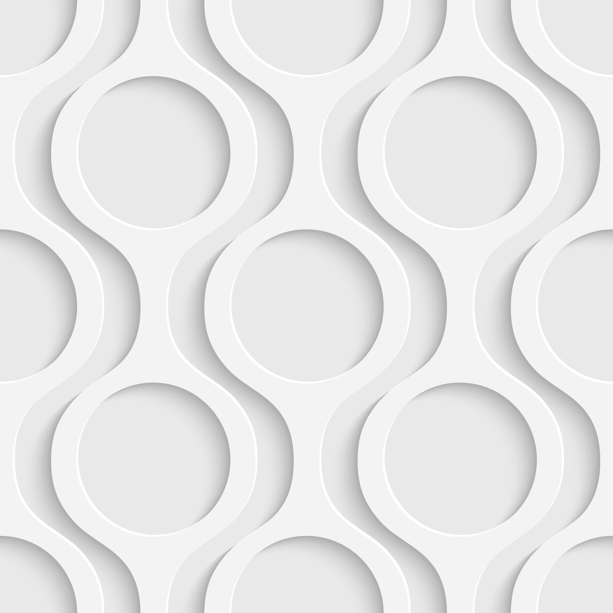Dimension Wallpaper 2 Wallpaper and Wall Murals South Africa Dimension Circles, geometric circle pattern in white and grey wallpaper - WallpaperOnline