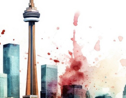 Mural Toronto View 4 Wallpaper and Wall Murals South Africa Mural Toronto View close-up showing texture and colour