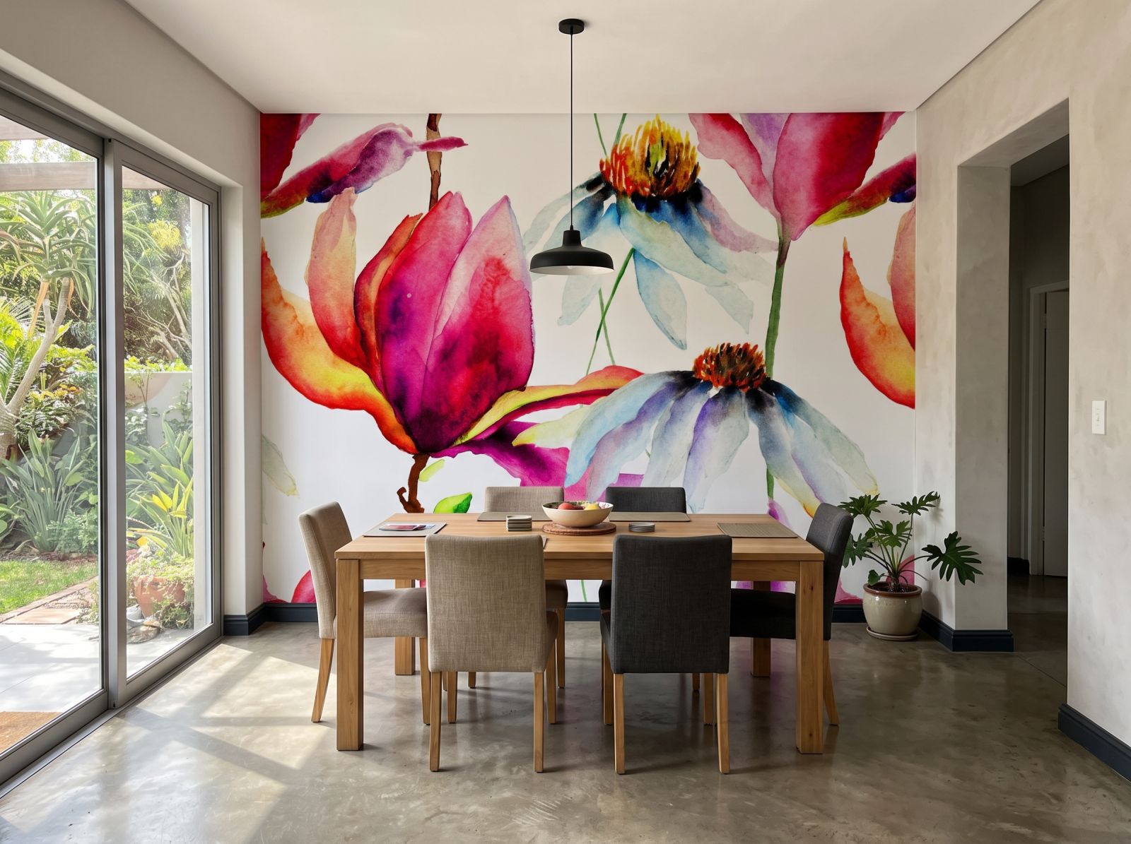 Mural Blueberry Paul 1 Wallpaper and Wall Murals South Africa Mural Blueberry Paul shown in a dining room