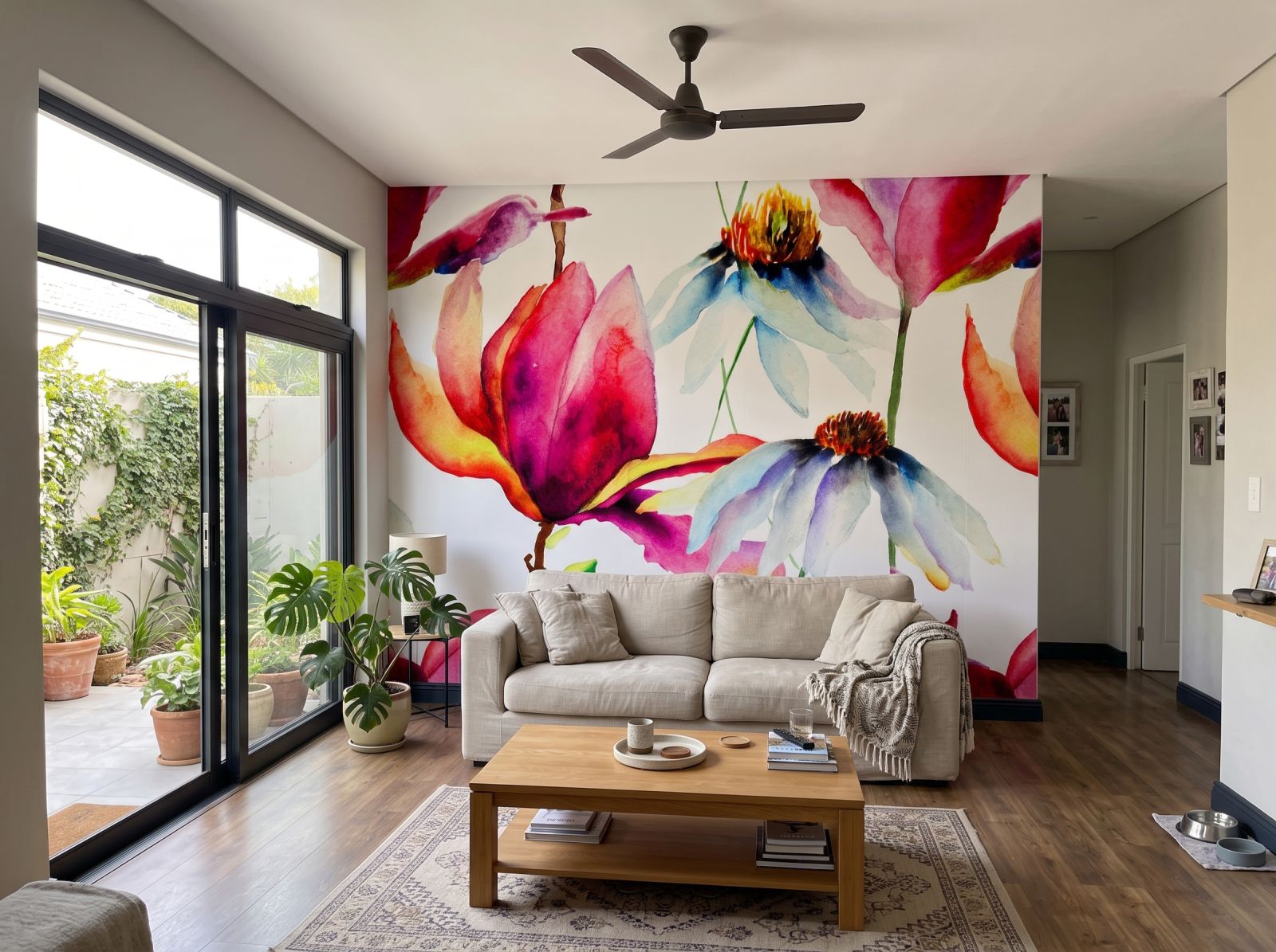 Mural Blueberry Paul 3 Wallpaper and Wall Murals South Africa Mural Blueberry Paul shown in a living room