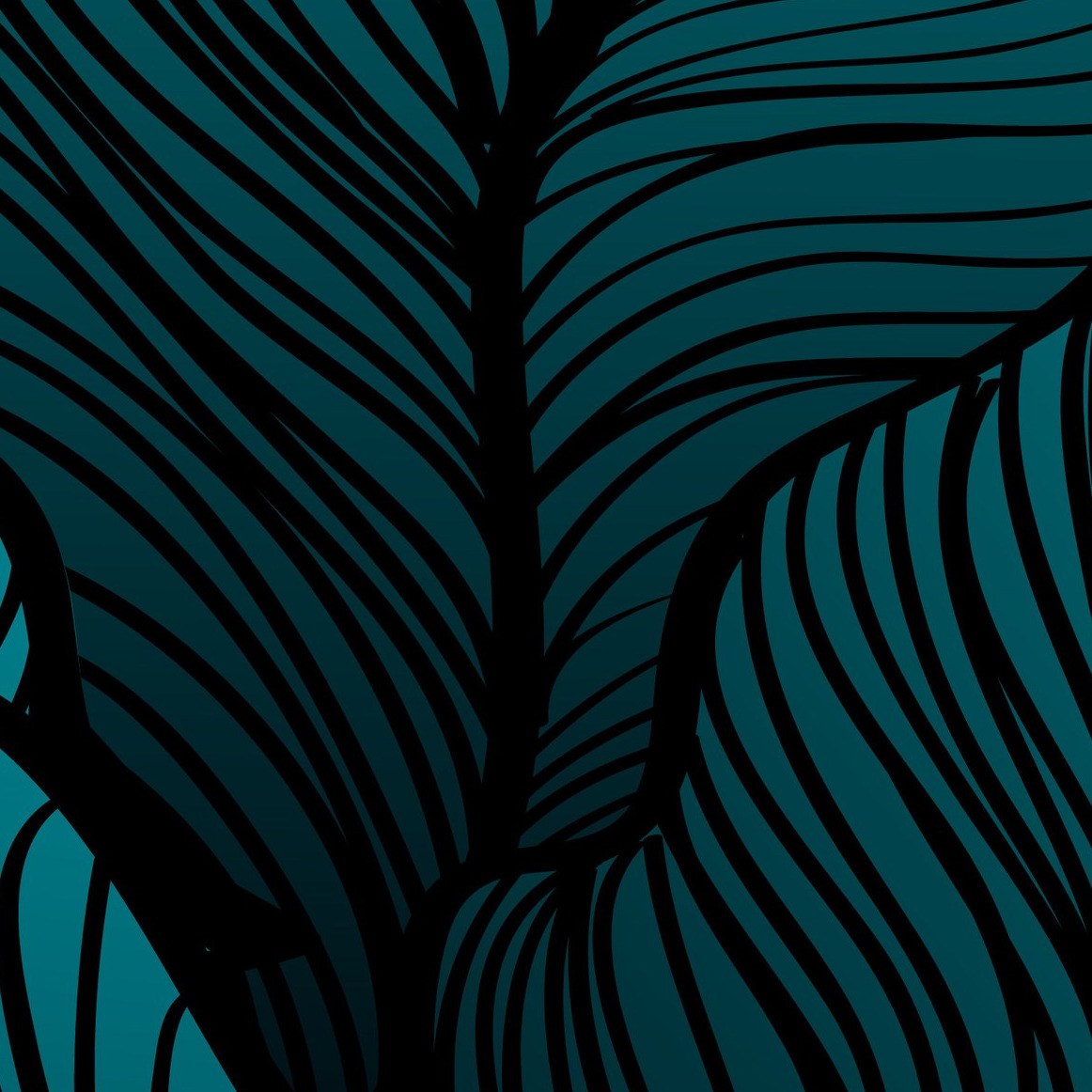 Teal Jungle Wallpaper 4 Wallpaper and Wall Murals South Africa Teal Jungle Wallpaper close-up showing texture and colour