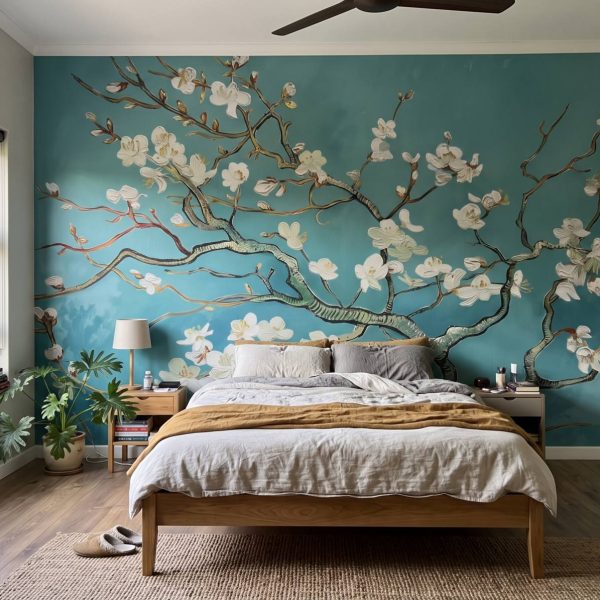 Almond Blossom Mural