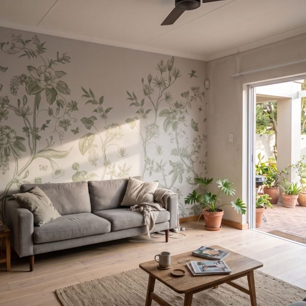 Babylon Mural Sage Green