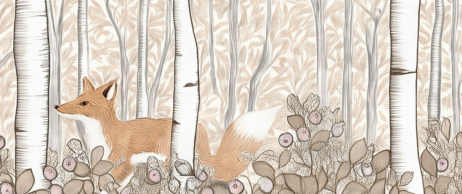 Birch Forest Kids Mural Antique 5 Wallpaper and Wall Murals South Africa Birch Forest Kids Mural Antique close-up showing texture and colour