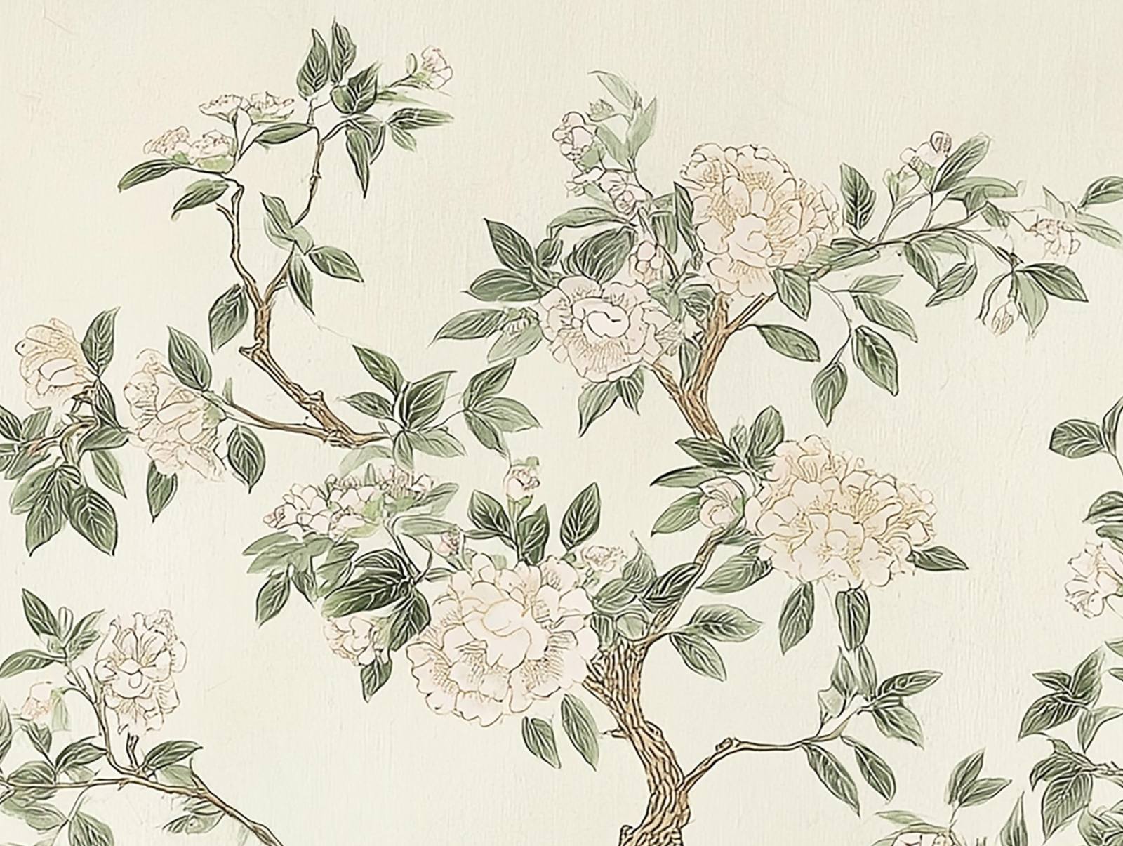 Chinois Flower Wall Mural 4 Wallpaper and Wall Murals South Africa Chinois Flower Wall Mural close-up showing texture and colour