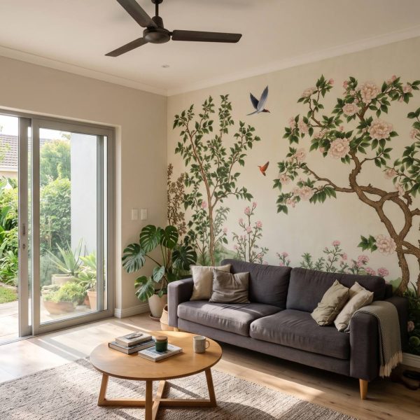 Chinois Flower Wall Mural