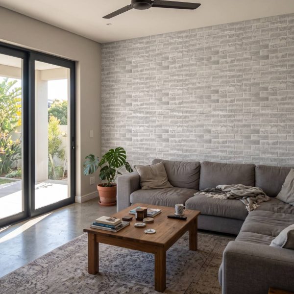 Light Grey Bricks Wallpaper