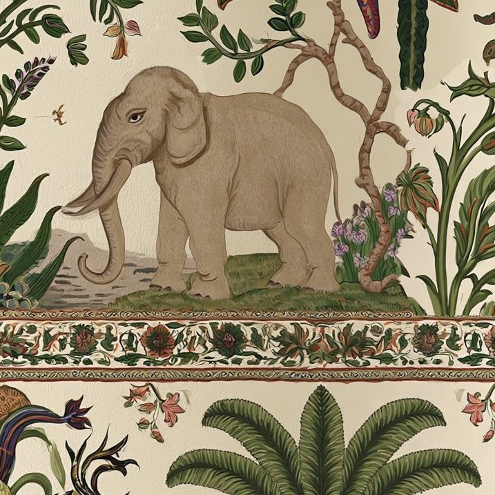 Elephant Garden Procession 4 Wallpaper and Wall Murals South Africa Elephant Garden Procession close-up showing texture and colour