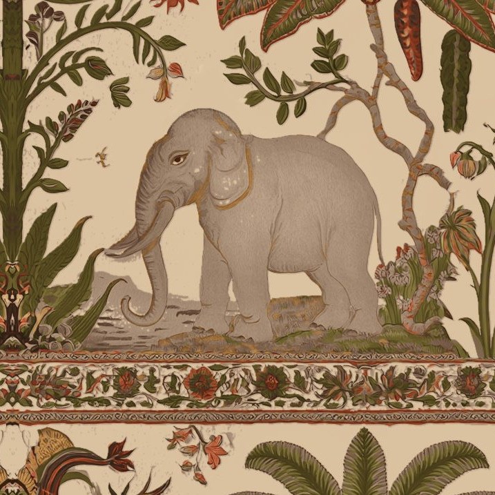 Elephants Under the Palms 4 Wallpaper and Wall Murals South Africa Elephants Under the Palms close-up showing texture and colour