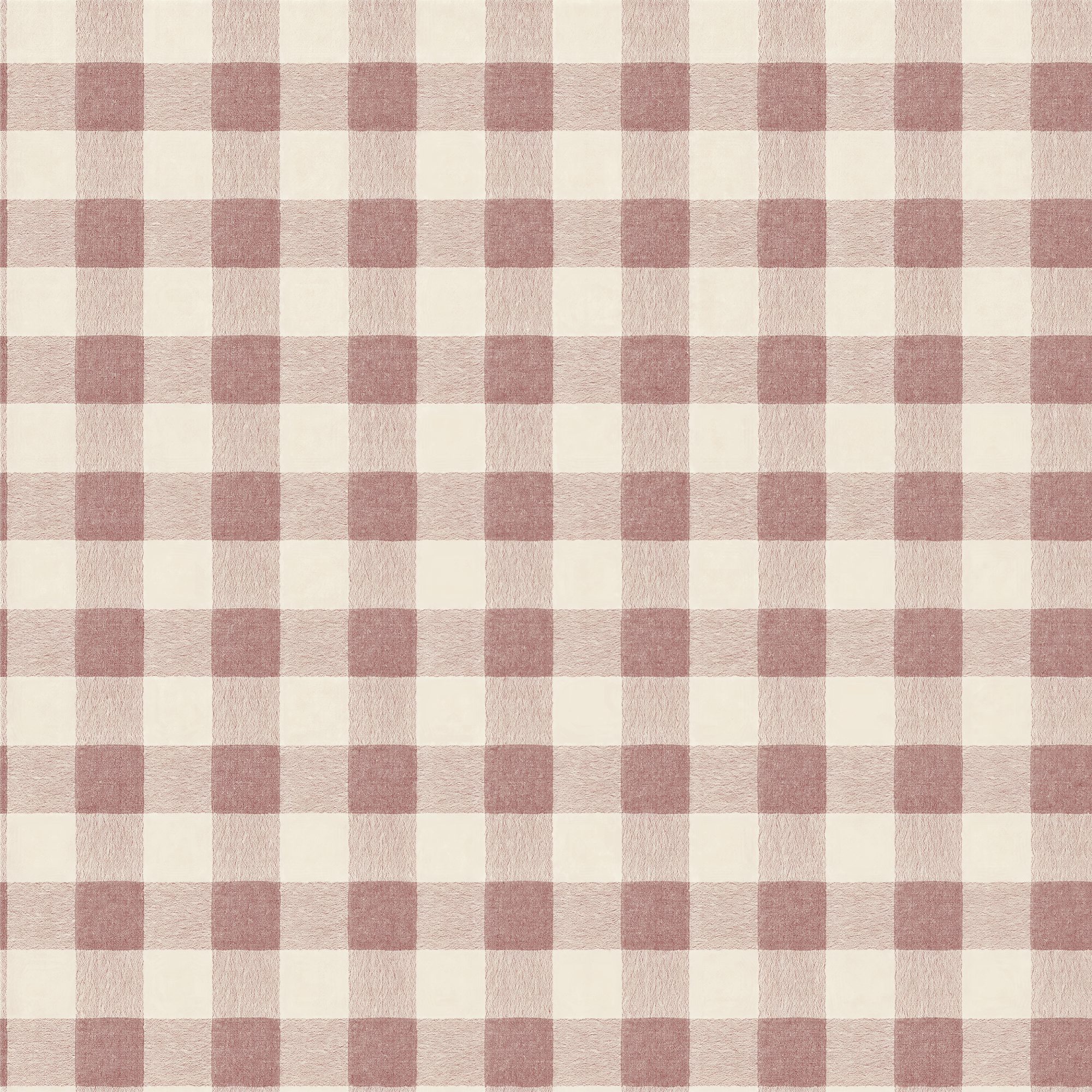 Holly Gingham Oxblood 2 Wallpaper and Wall Murals South Africa Holly Gingham Oxblood, gingham check in dusty rose and cream wallpaper - WallpaperOnline