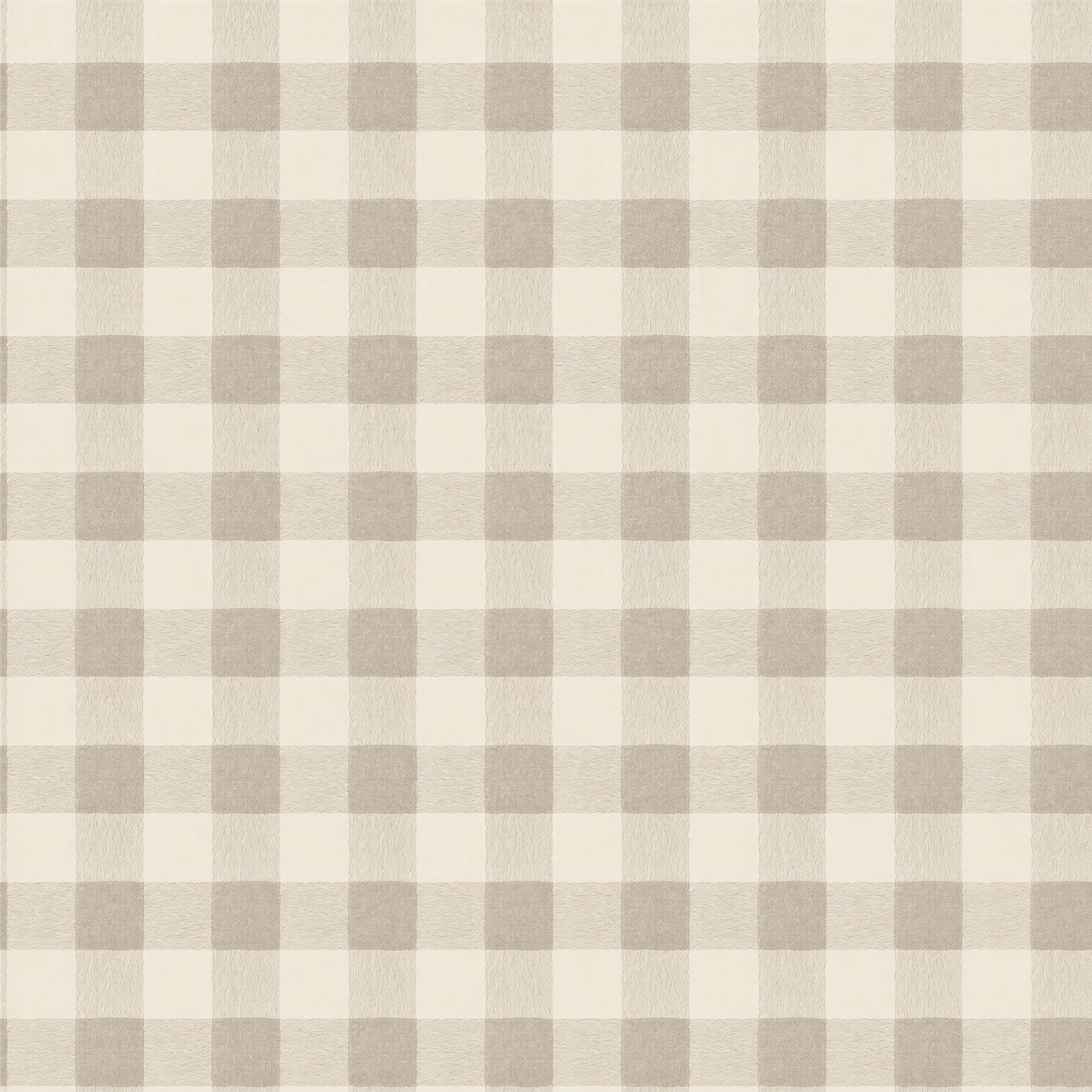 Holly Gingham Stone 2 Wallpaper and Wall Murals South Africa Holly Gingham Stone, gingham check in stone and cream wallpaper - WallpaperOnline