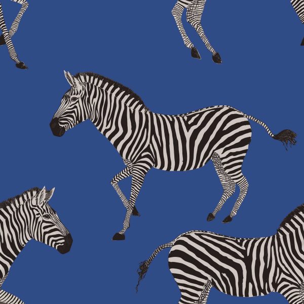 Kala Blue Zebra Wallpaper