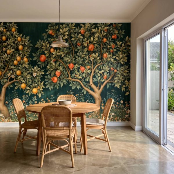 Orchard Tapestry Mural Natural