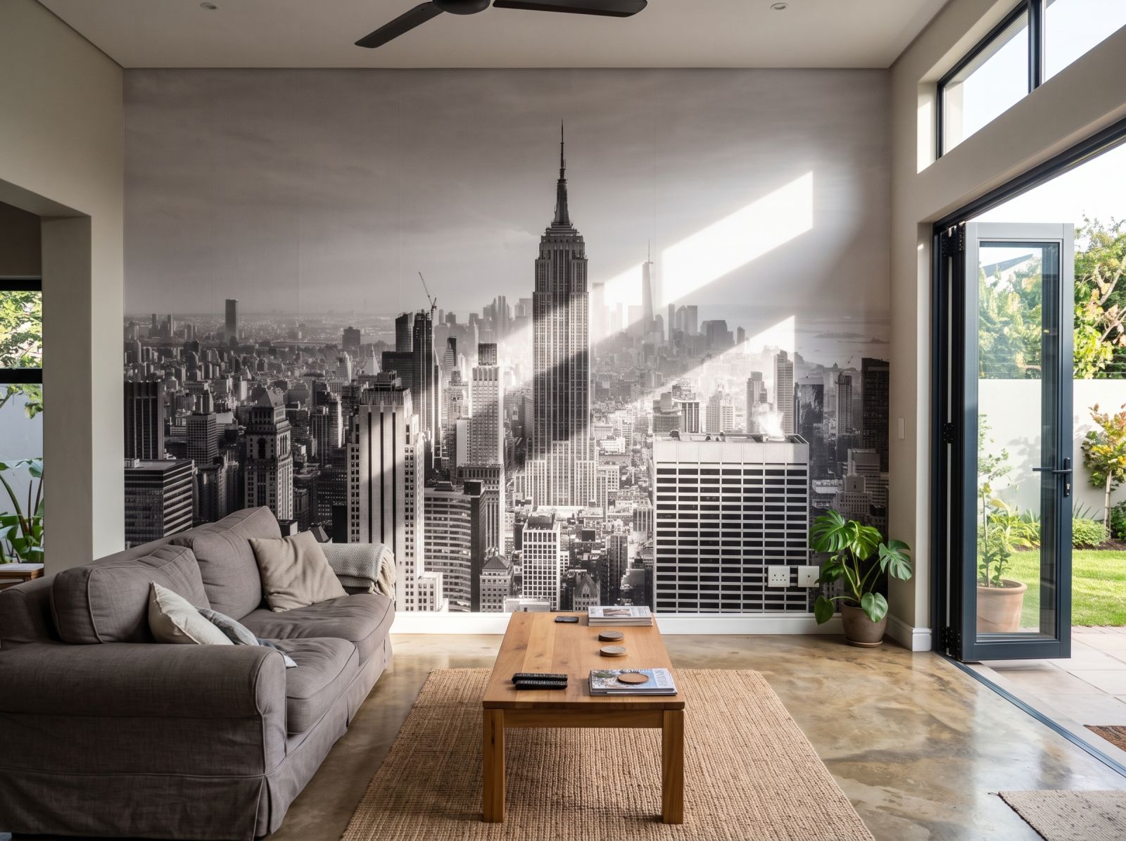 Mural NYC 1 Wallpaper and Wall Murals South Africa Mural NYC shown in a living room