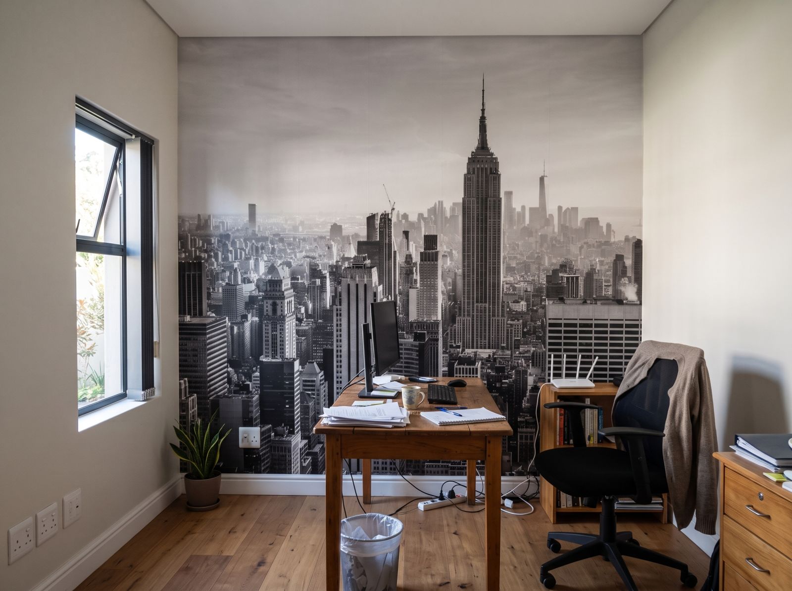 Mural NYC 3 Wallpaper and Wall Murals South Africa Mural NYC shown in a home office