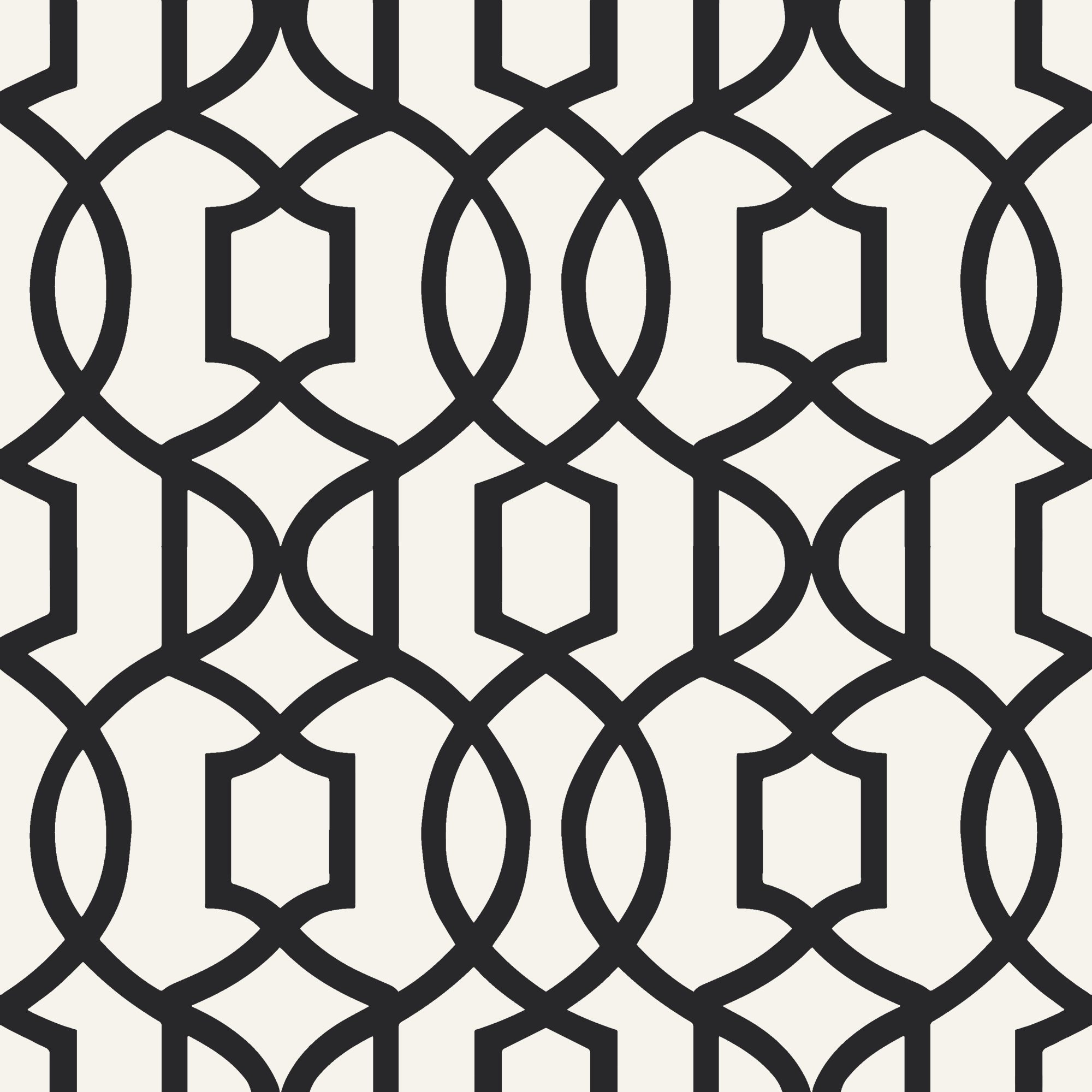 Pizazz Trellis Ink 2 Wallpaper and Wall Murals South Africa Pizazz Trellis Ink, geometric trellis in black and ivory wallpaper - WallpaperOnline