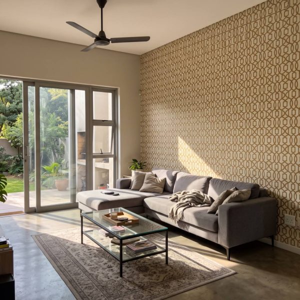Pizazz Trellis Ochre